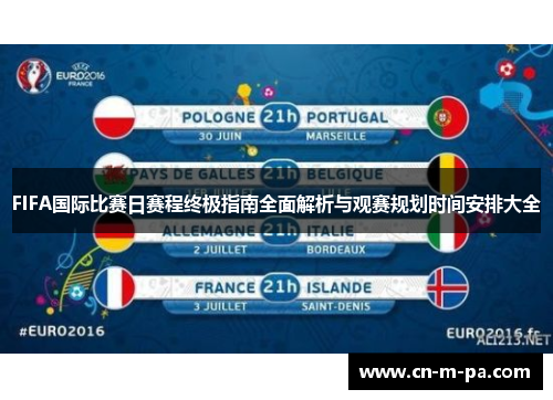 FIFA国际比赛日赛程终极指南全面解析与观赛规划时间安排大全 FIFA国际比赛日赛程终极指南全面解析与观赛规划时间安排大全